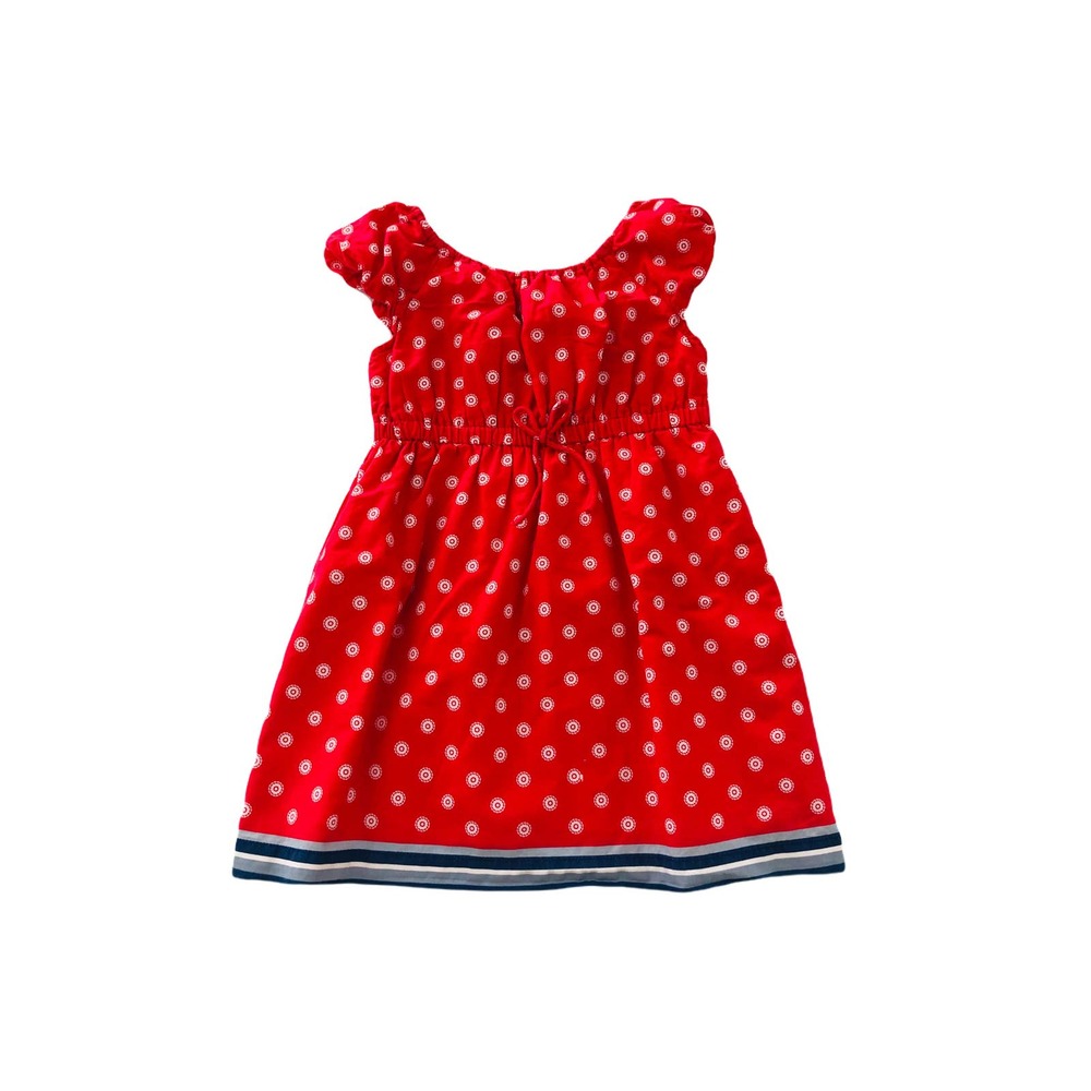 Old Navy Girls Red Patterned Dress S 4T